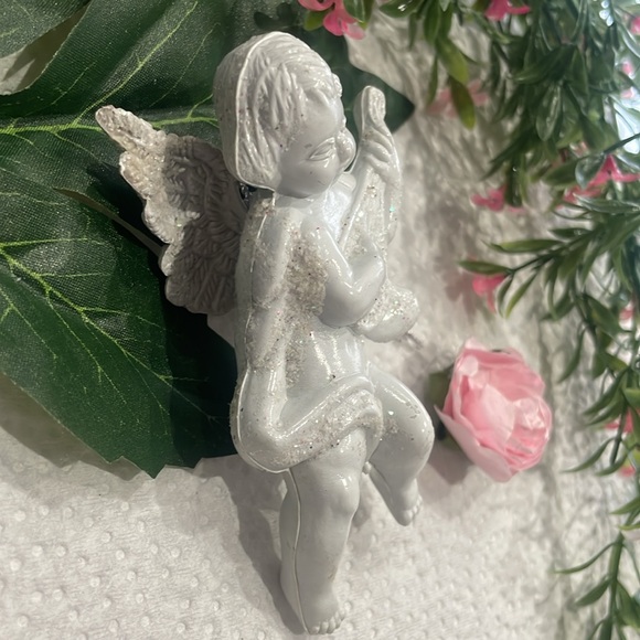 Sparkling White Angel Christmas Ornament - Picture 6 of 10